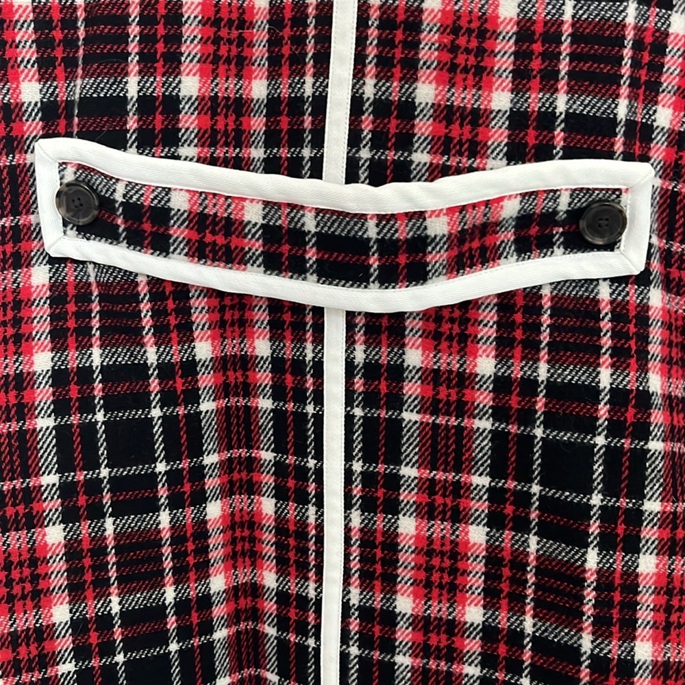 BRAND NEW JCrew Collection car coat in winter plaid Italian stadium-cloth wool. - Picture 16 of 16